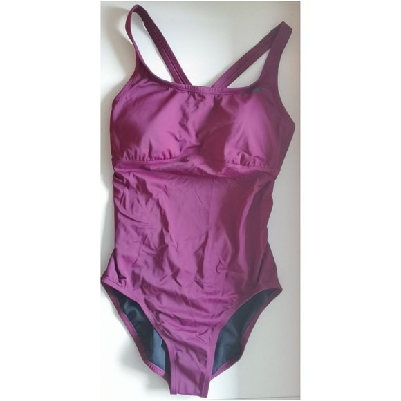 Nike Other - nwot NIKE Onepiece Racerback Swimsuit bordeaux L/G